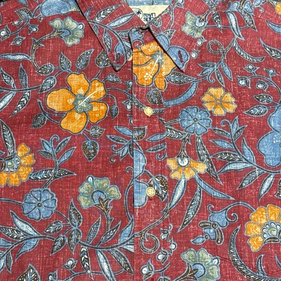 Reyn Spooner Hawaiian Men’s Shirt size M button down lot of 2 floral Honolulu - Picture 3 of 11